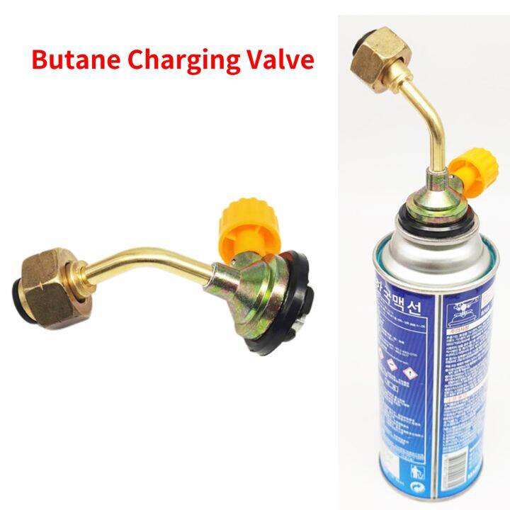 1PCS Gas Butane Cylinder Tank Charging Valve Refill Direct Connector ...