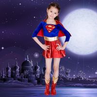 【Lao Zhang Fashion Cosplay】ฮาโลวีนวันเกิด Supergirls เครื่องแต่งกายคอสเพลย์เด็กเด็กซูเปอร์สาวแต่งตัวของขวัญพรรคแฟนซี