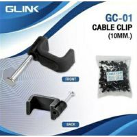 GLINK กิ๊บตอกสาย LAN+Power สาย RG6+Power และสายไฟเบอร์ขนาด 10mm (บรรจุุ 100 ตัว/ถุง)