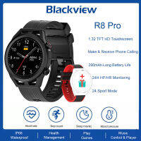 Blackview R8pro นาฬิกาอัจฉริยะ, การโทรผ่านบลูทูธ, เล่นเพลง, นาฬิกาติดตามสุขภาพ, การนับก้าวแคลอรี่, โหมดกีฬา 24 โหมด, การติดตามอัจฉริยะแบบกันน้ำ, นาฬิกาอัจฉริยะดั้งเดิมของผู้ชาย