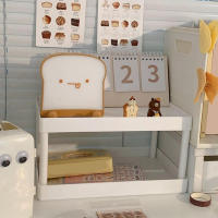 Makeup Stand 2 Layer Organizer Bedroom Office Student Dormitories Desktop Debris Storage Rack Small