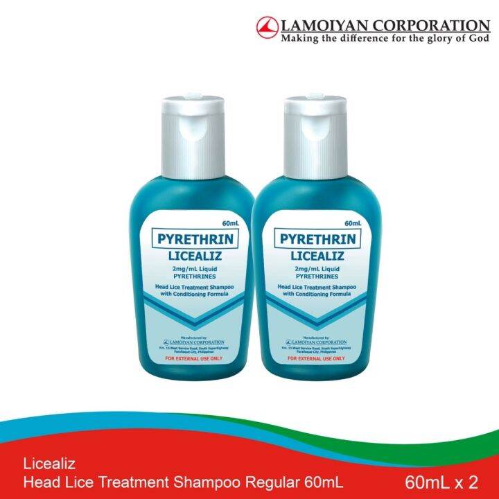 Licealiz Head Lice Treatment Shampoo Regular 60mL x2 Lazada PH
