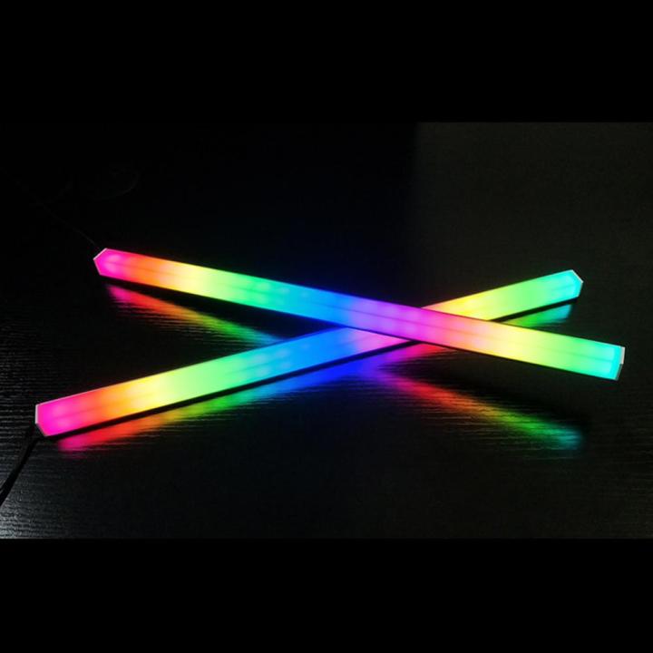 coolmoon-โคมไฟสร้างบรรยากาศสี-led-rgb-แม่เหล็กอะลูมิเนียมริ้วสายไฟ30ซม