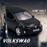 Volkwagens 1:36กอล์ฟ6 GTI โมเดลรถโลหะผสมรถของเล่นโลหะแม่พิมพ์รถจำลองประตูสามารถเปิดคอลเลกชัน F297เด็ก