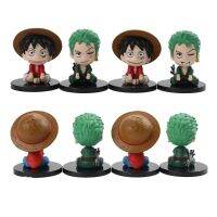 PENGY ของขวัญคริสต์มาสสุดน่ารัก4ชิ้น/เซ็ตรูปปั้นของเล่นอะนิเมะ Luffy Zoro ฟิกเกอร์ PVC คอลเลกชันโมเดลตุ๊กตาใหม่ของเล่นโมเดลตุ๊กตาของเล่น Luffy ตุ๊กตาขยับแขนขาได้พีวีซีภาพอนิเมะของเล่น