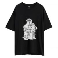 UNIQLO short-sleeved T-shirt round neck cartoon print loose style men