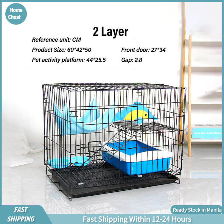 Big Cat Cage 2 Large Layer Pet Dog Rabbit Cage Kulungan Ng Pusa Easy ...