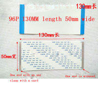 สายแบน FFC แบบยืดหยุ่น96P 0.5มม. ยาว130มม. กว้าง50มม. อุปกรณ์ทำเครื่องประดับสายเคเบิล LCD ขนาดใหญ่พร้อมที่หนีบหู