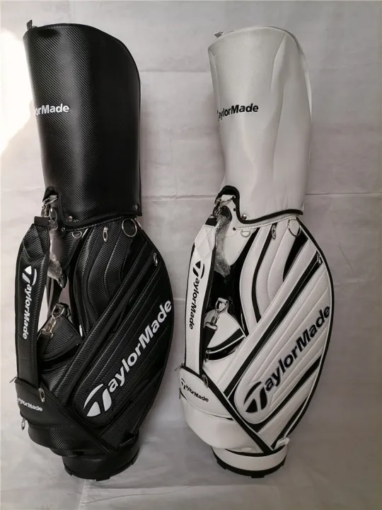 Taylormade New Golf Bag Men 'S Tay Waterproof Leather Black And White ...