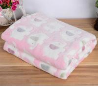 【Danqing family】 Soft Flannel Pet Blanket Dog Pad Cat Bed Mat For Puppy Dog Cat Rabbit Sofa Cushion Winter Warm Pet Cushion ลายช้างน่ารัก