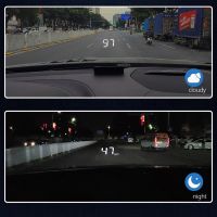 กระจกบังลม M3ใหม่ล่าสุดแสดงบนรถ OBD2หน้าจอ HUD นาฬิกาปลุกโปรเจ็คเตอร์ D7WD รถยนต์อเนกประสงค์