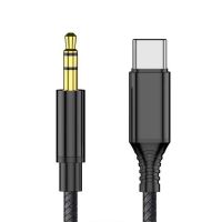 OFTBT โทรศัพท์มือถือสำหรับมือถือ ตัวแปลง DAC สายลำโพงหูฟัง AUX รถ Type C ถึง3.5มม. สายอะแดปเตอร์ อะแดปเตอร์เสียง สายสัญญาณเสียง สายแปลง AUX สายสัญญาณเสียง AUX