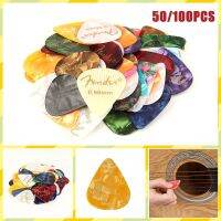 50 100 Pcs New Acoustic Picks Plectrum Celluloid Electric Smooth Guitar Pick Accessories 0.46mm 0.71mm 0.81mm 0.96mm