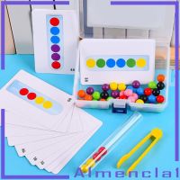 【พร้อมสต็อก】Wood Counting Bead Color Matching Sorting Educational Fun Motor Skill Toy[ALMENCLA1] 5211028✘