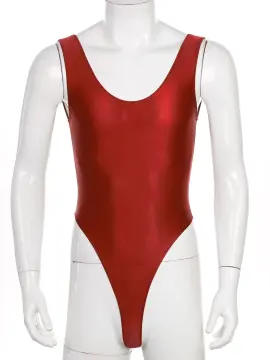 Tight High Elastic One-piece Swimsuit Sexy Backless Oil Shiny