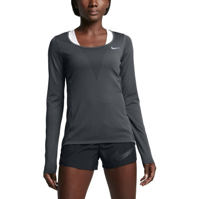 เสื้อวิ่งแขนยาว Nikeของแท้!! รุ่นZonal Cooling Relay Running Long Sleeve Top (831514-010)