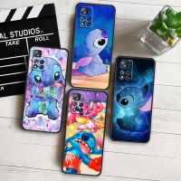 Phone Case For Xiaomi Redmi Note 12 10 11 9 Pro Plus 11E 11S 11T 10S 9T 9S 5G Disney Cartoon Animation Lilo Stitch Black Cover