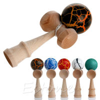 Safety Crack Pattern Toy Bamboo Kendama Best Wooden Educational Toys Kids Toy