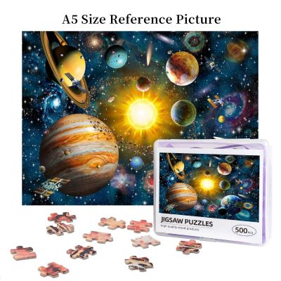 Our Solar System Wooden Jigsaw Puzzle 500 Pieces Educational Toy Painting Art Decor Decompression toys 500pcs