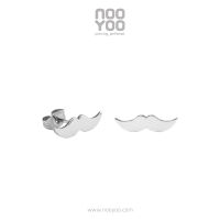 NooYoo ต่างหูสำหรับผิวแพ้ง่าย MUSTACHE Surgical Steel