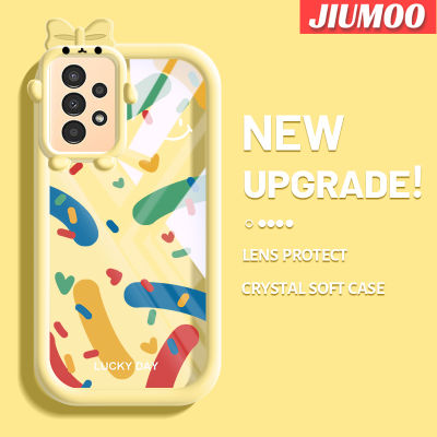 JIUMOO เคส A04s ปลอกสำหรับ Samsung 5G ลายการ์ตูนแฟชั่นสีสันสดใส A13กราฟฟิตี้เคสโทรศัพท์โปร่งใสป้องกันเลนส์กล้องมอนสเตอร์ตัวน้อยน่ารักเคสซิลิโคนนิ่มกันกระแทก