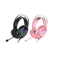 Dareu EH469 Mirror Wired Gaming Headset (หูฟังเกมมิ่ง แบบมีสาย) Microphone ในตัว ระบบไฟ RGB ออบแบบแสงที่พลิ้วไหว