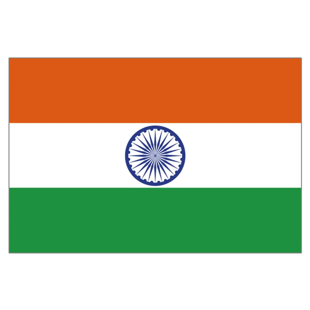 Cờ Ấn Độ lớn bắt mắt với ba sắc màu xếp chồng và hình ảnh của \