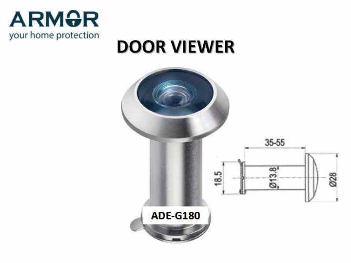 ARMOR ADEG180 Door Viewer 180 Degree Wide Viewing Angle Door Eye