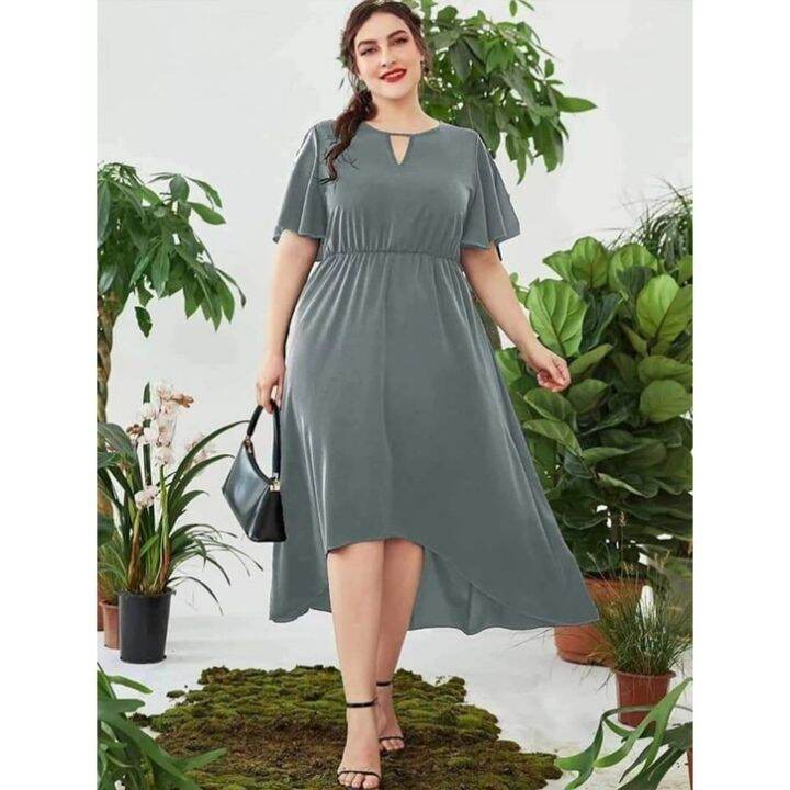 【cod】 Plus Size Semi Formal Dress Sexy Wedding Attire Dress Lazada Ph