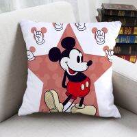 Disney Mickey Minnie Mouse Pillowsham Soft CartoonBoys Girls Pillowcases Decorative Cushion Cover 40x40 or 45x45cm on Bed Sofa