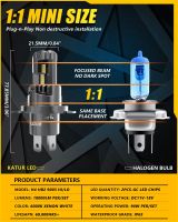 ไฟคาดศีรษะขนาดเล็กสำหรับ1:1ไฟหน้ารถมอเตอร์ไซค์แบบ LED H4กำลังแรงสูง20000LM หลอดไฟไฟหน้ารถปลั๊กแอนด์เพลย์สำหรับรถยนต์ขนาด6500K