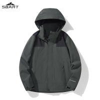 SBART Mens coat, casual jacket, outdoor loose windbreaker, large couple storm jacket for men and women