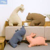 ZZOOI Irregular Shape Animals Kids Cushion Rabbit Throw Cushion Bear Hold Pillow baby nordic room decoration crib bumper with insert