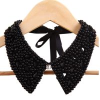 【cw】 new vintage fashion crystal collar necklace pendent lace beads pearls neck collars accessories wholesale gift