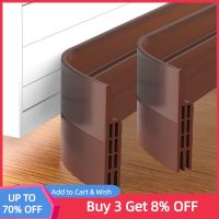﹉♠ 2 Pack Door Bottom Weather Stripping Draft Blocker Self Adhesive Silicone Flexible Seal Tape Dust and Noise Insulation Strip