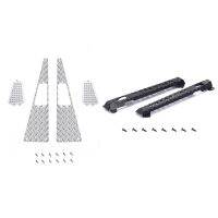 for MN D90 D99S MN99S 1/12 RC Car Upgrade Parts Metal Anti-Skid Plate Intake Grille &amp; Metal Door Handle Protection