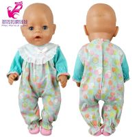 Pajama Overall for 45cm 43cm Baby New Born Doll Clothes Children Girl Toys Outfits