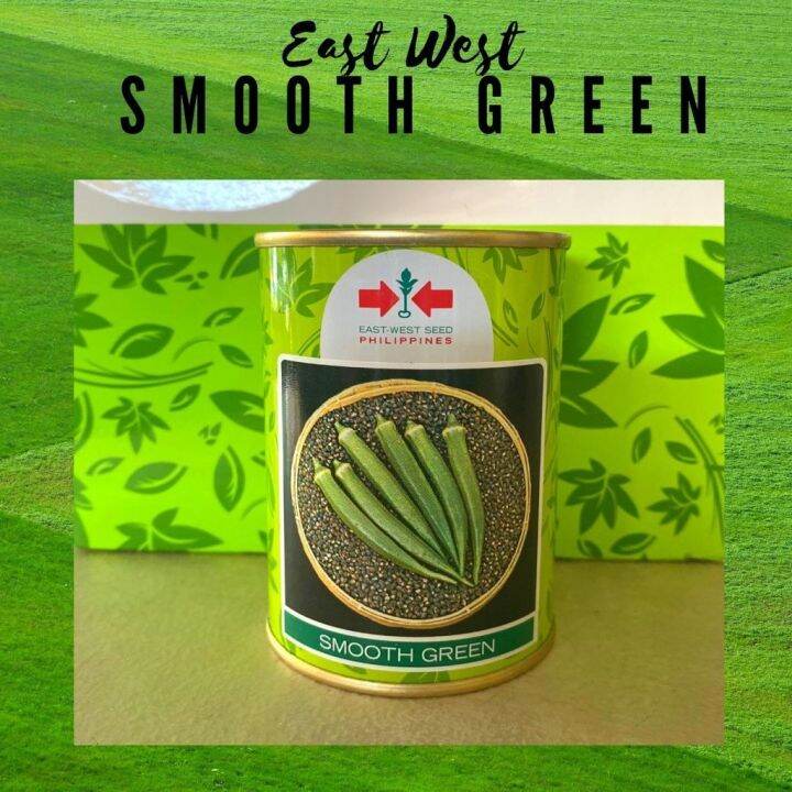 East West SMOOTH GREEN OKRA 100G Vegetable Seeds in Can Lazada PH