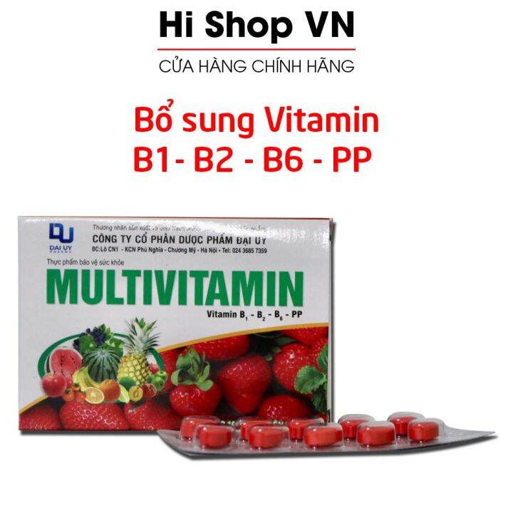 Viên uống vitamin B tổng hợp Multivitamin B1 B2 B6 PP giúp bổ sung