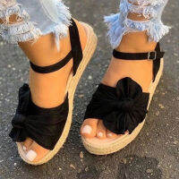 Lapolaka Platform Wedges Sandals Flat Heel Flower Sweet Party Sexy Club Elegant 2021 New Woman Shoes Wedges Sandals Big Size 43