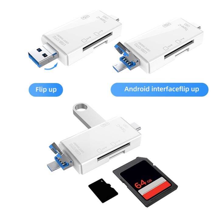 cw-6-in-1-card-readers-type-c-usb-hub-u-flash-disk-driver-memory-xiaomi