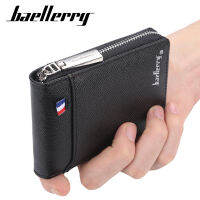 Fashion Zipper Mens Wallet Small Short Credit Card Holder For Male Vintage Mini Man Purse With Coin Pocket 058-K9105