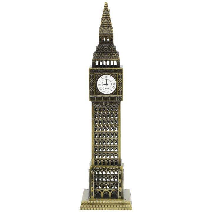 model-big-ben-building-souvenir-statue-london-architectural-england-vintage-metal-tower-figurine-tourist-gifts-travel-eye