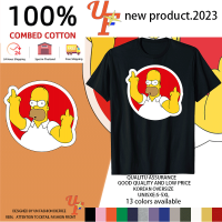 เสื้อยืดแขนสั้นอะนิเมะ Simpsons ในยุโรปและอเมริกาสำหรับนักเรียนชายและหญิงเสื้อผ้าหลวมครึ่งแขนอเนกประสงค์สำหรับฤดูร้อน