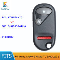 KEYECU FCC ID: KOBUTAH2T หรือ OUCG8D-344H-A Keyless Entry รีโมทคอนลรถ Key Fob 313.8 MHz สำหรับ Honda Accord Acura TL 2000-2002