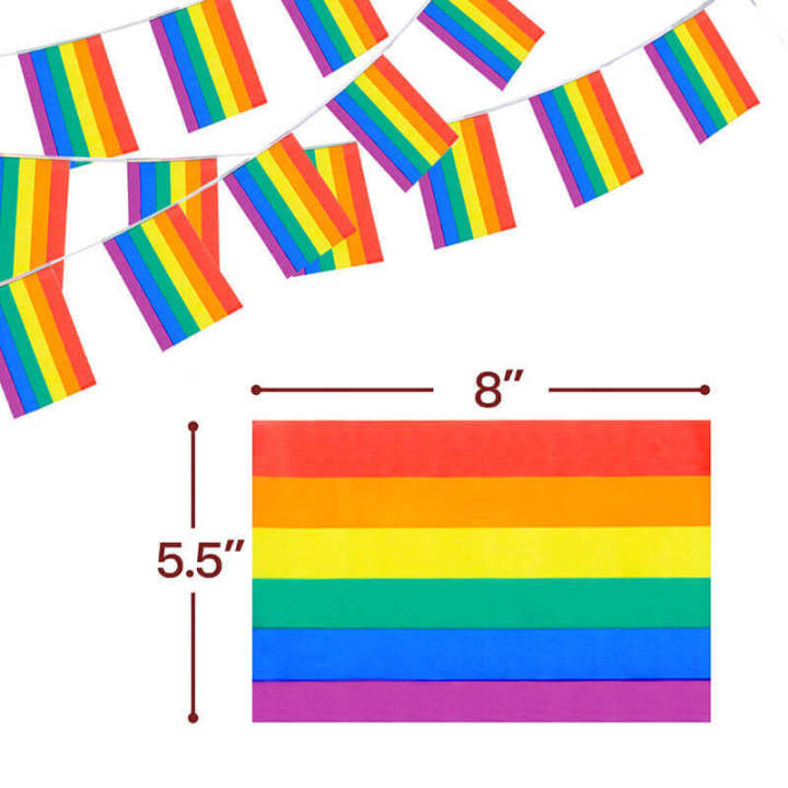 ธงราวสีรุ้ง-ธงราวสายรุ้ง-ธงราว-สีรุ้ง-สายรุ้ง-ธงหลากสี-เรนโบว์-ธง-ธงสีรุ้ง-ธงเรนโบว์-rainbow-lgbt-pride-string-flags-5-10-meters-long