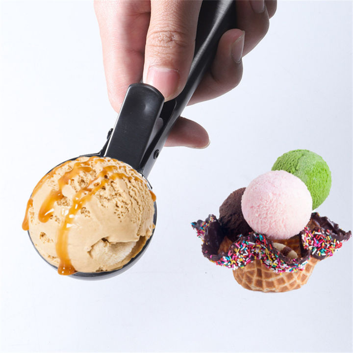 beusia-beusia-ช้อนตักไอศกรีมสแตนเลสช้อนตักไอศกรีมบอลไอศกรีมตักมีดสลักผักผลไม้ช้อนขนมหวานโรงอาหารของโรงแรม