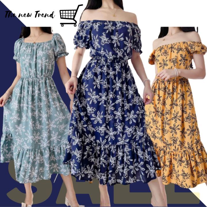 The new Trend Bobby Offslouder Long Maxi Dress For Women High Quality ...