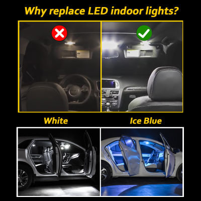 MDNG 8Pcs Car LED Interior Light Kit For Toyota Prius C 2012 2013 2014 2015 2016-2019 Canbus Vehicle Bulb Dome Map Reading Lamp