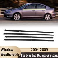 【LZ】◇✼✜  Para mazda 3 2004-2009 4 pçs janela weatherstrip exterior janela de vidro cintos de vedação guarnição tiras para frente janelas traseiras à prova dwaterproof água